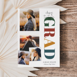 Retro Minimalistisch Modern Vertikal 5 Bilder Absc Einladung