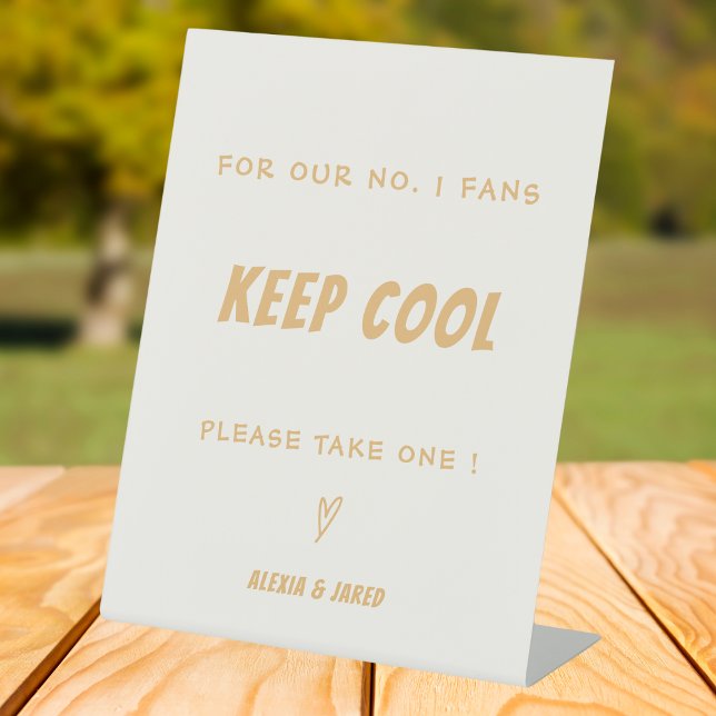 Retro Minimalistisch Nummer 1 Fans Hochzeitszeiche Sockelschild (Von Creator hochgeladen)