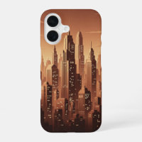 Retro-minimalistische geometrische Skyline