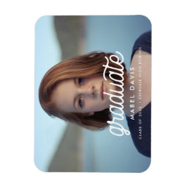 Retro-minimalistischer Foto-Abschluss Magnet