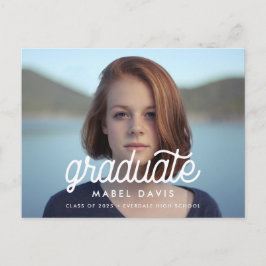 Retro-minimalistischer Foto-Abschluss Postkarte