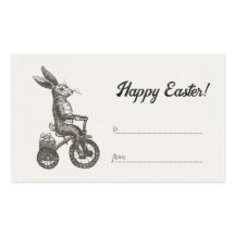 Retro Minimalistisches Bunny Bike Eierkuchen Oster