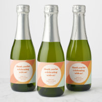 Retro Mint Orange Streifen Custom Baby Dusche Dank