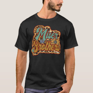 Retro Miser Geschenke Name Brüder Blume Personaliz T-Shirt