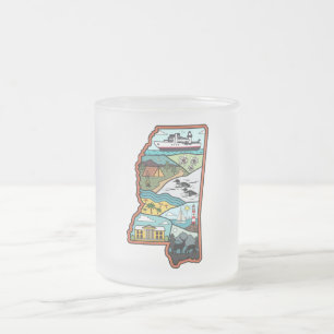 Retro Mississippi Mattglastasse