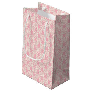 Retro mit Blumendamast Kleine Geschenktüte