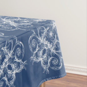 Retro mit Blumenmuster der barocken Art Tischdecke