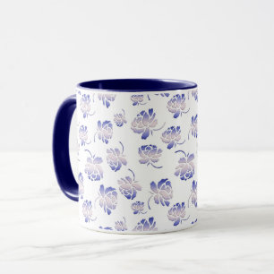 Retro mit Blumenmuster Tasse
