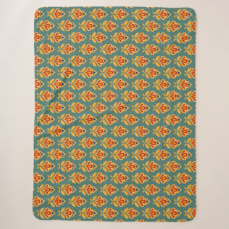 Retro-Mitte-des-Jahrhunderts geometrisches Druckmu Sherpadecke