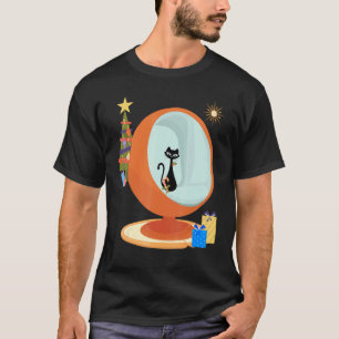 Retro-Mitte-des-Jahrhunderts-modern MCM-Weihnachts T-Shirt