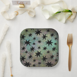 Retro Mitte des Jahrhunderts modern Pappteller