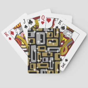 Retro-Mitte-des-Jahrhunderts-Moderne-Abstrakt Spielkarten