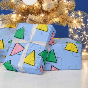 Retro-Mitte-des-Jahrhunderts Moderne geometrische  Geschenkpapier