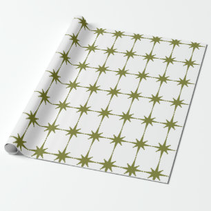 Retro Mitte des Jahrhunderts Moderne Vintage Stern Geschenkpapier