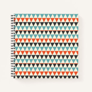 Retro Mitte des Jahrhunderts Modernes Dreieck Must Notizbuch