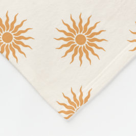 Retro Mitte des Jahrhunderts Modernes Muster Fleecedecke