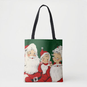 Retro-Mitte-des-Jahrhunderts Santa Familie – Kitsc