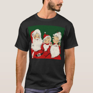 Retro-Mitte-des-Jahrhunderts Santa-Familie – Kitsc T-Shirt