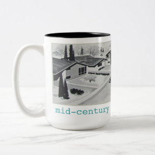 Retro Mitte- des Jahrhundertsmoderne Tasse