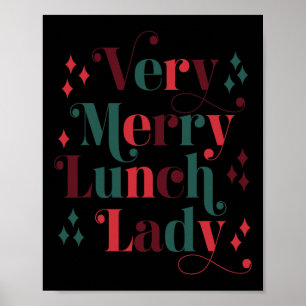 Retro Mitte Jahrhundert Moderne Weihnachten Sehr f Poster