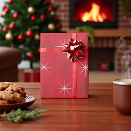 Retro Mitte Jahrhundert Moderner Urlaub 50er 60er  Geschenkpapier