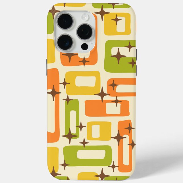 Retro Mitte Jahrhundert Modernes Abstraktes Muster Case-Mate iPhone Hülle (Rückseite)