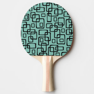 Retro Mitte Jahrhundert Modernes Abstraktes Muster Tischtennis Schläger