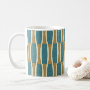 Retro Mitte Jahrhundert Modernes Button Streifen M Kaffeetasse