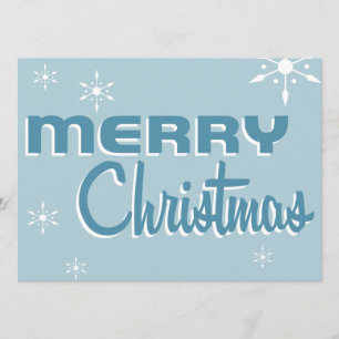 Retro Mitte Jahrhunderts Weihnachtszeit Party Einl Einladung