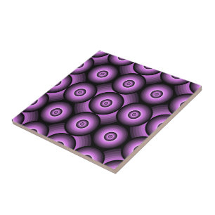 Retro-mittelalterliche moderne geometrische Kreise Fliese