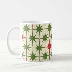 Retro Mitteljahrhundert Moderne Weihnachtszeit-Ste Kaffeetasse