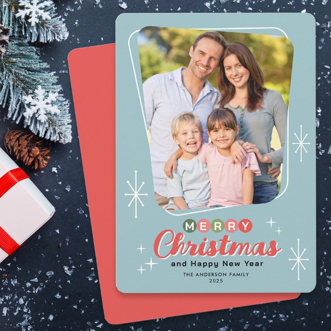 Retro Mitteljahrhundert Modernes Foto Weihnachten (Von Creator hochgeladen)