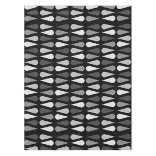 Retro Mitteljahrs Teardrops Black Tischdecke