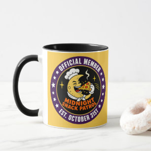 Retro-Mitternachtssnack-Patrouille Halloween Tasse