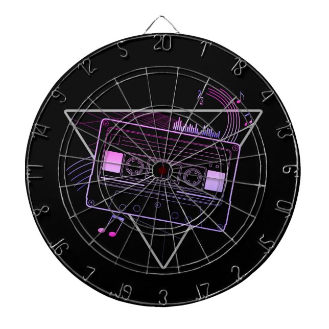 Retro Mix Dartscheibe (vorne)