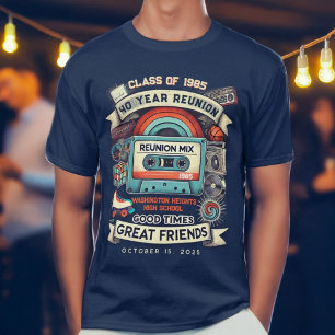 Retro-Mixtape Vintage-Abschlussklasse-Treffen T-Shirt