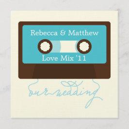 Retro Mixtape Wedding Einladung
