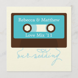 Retro Mixtape Wedding Einladung