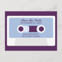Retro Mixtape Wedding Save the Date