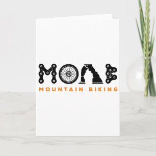 Retro Moab Utah Souvenir Mountainbike MTB Trail Karte