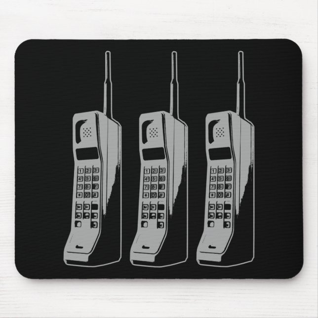 Retro Mobile Phone Graphic Mousepad (Vorne)