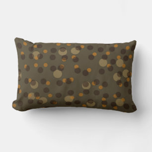 Retro-Mocha-Latte 1970s Bubble Dream Lendenkissen