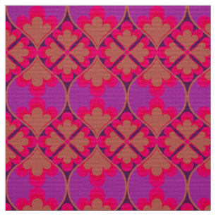 Retro Mod 60er 70er Blume Stoffmuster Stoff