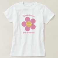 Retro Mod 70er Pickleball Blume Personalisiert
