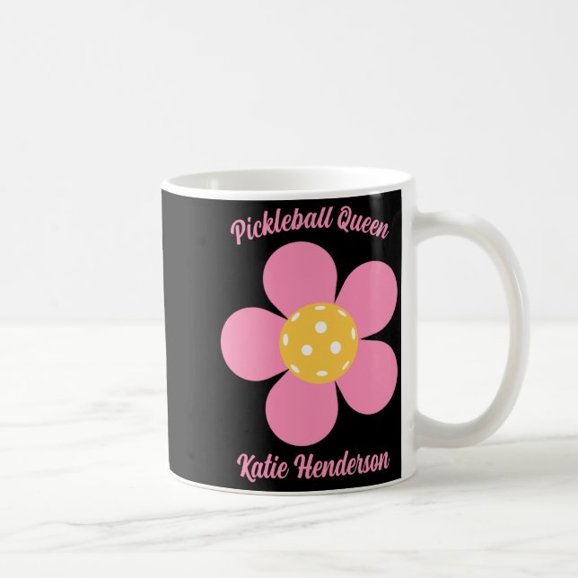 Retro Mod 70s Ckleball Flower D  Kaffeetasse (Rechts)