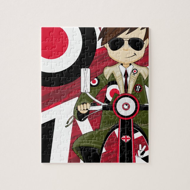 Retro Mod auf Roller Puzzle (Vertikal)