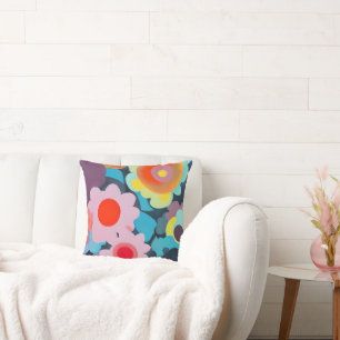 Retro-Mod-Blume Kissen