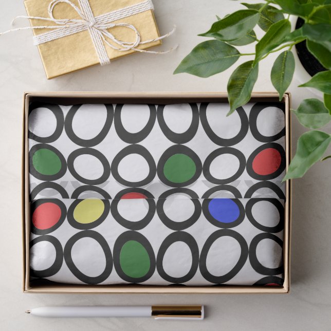 Retro-Mod-Fun-Tissue-Papier Seidenpapier (Geschenk)