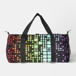 Retro-Mod-Geometrischer Groovy-Funky-Neurogender-S Duffle Bag