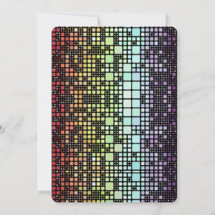 Retro-Mod-Geometrischer Groovy-Funky-Neurogender-S Feiertagskarte